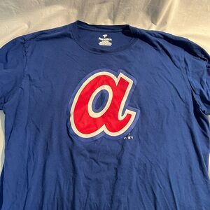 Fanatics Men’s Blue XL Atlanta Braves 70’s “a” Logo